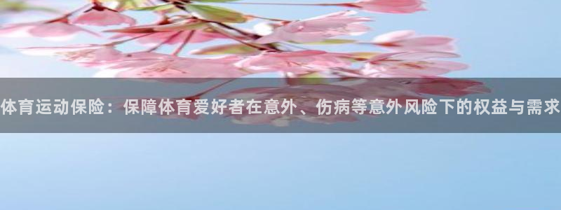 杏彩.com：体育运动保险：保障体育爱好者在意外、伤病等意外风险下的权益与需求